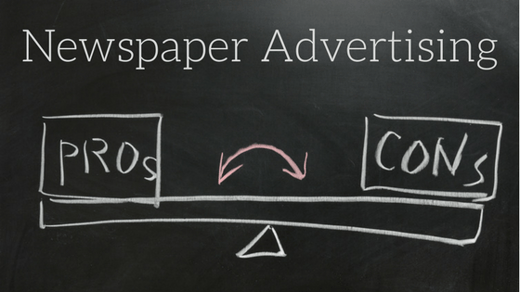 pros and cons of newspaper advertising